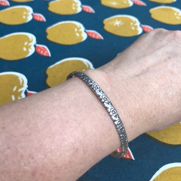 Gugliarmo Cini Sterling Silver Vintage Bangle Bracelet - Picture 8 of 12